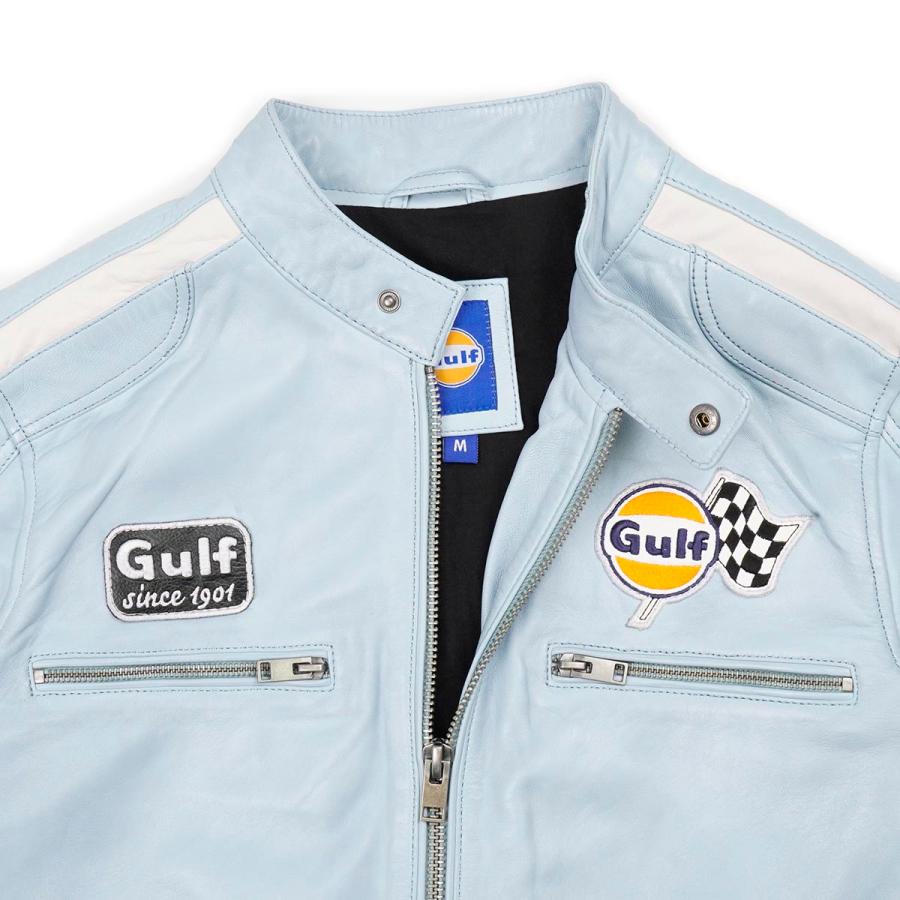 アウター ガルフ 125 ガルフレーシングジャケット 車 ウェア GULF 125 Gulf Racing Jacket light blueの画像