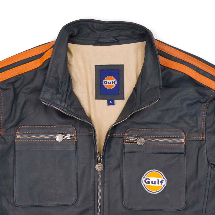 アウター ガルフ ル キュイール 車 ウェア GULF Le Cuir navyの画像