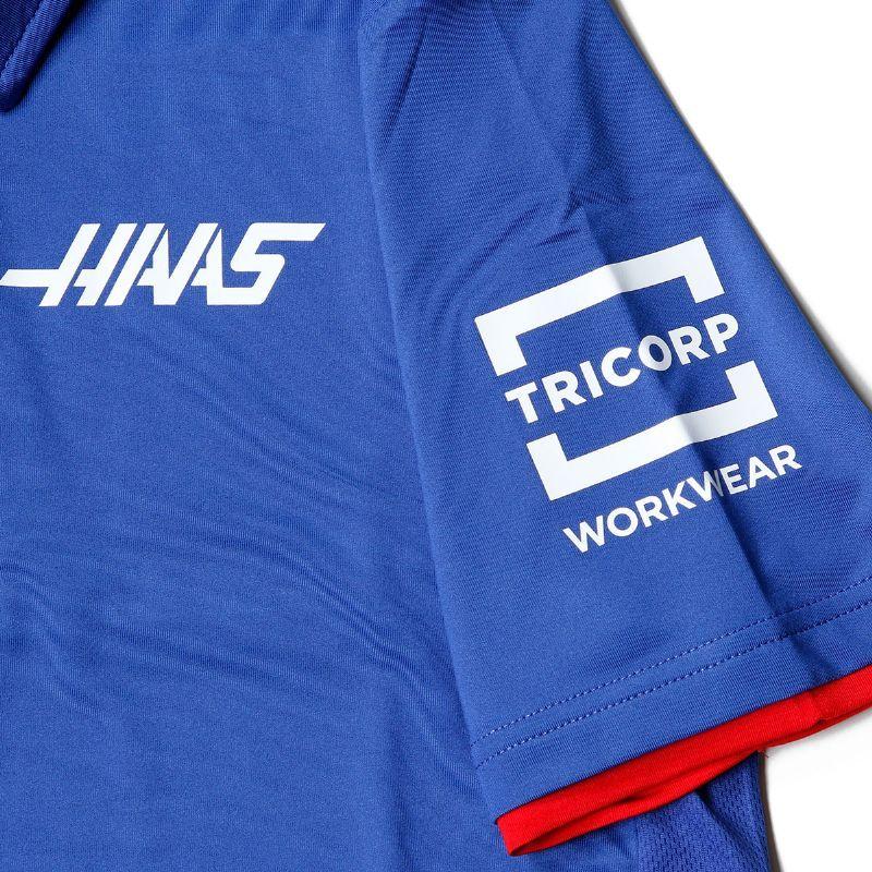 ポロシャツ ハース F1 チーム ハース F1 チーム メンズ チーム ポロシャツ 2022 モータースポーツ ウェア Haas F1 Team｜motorimoda｜06