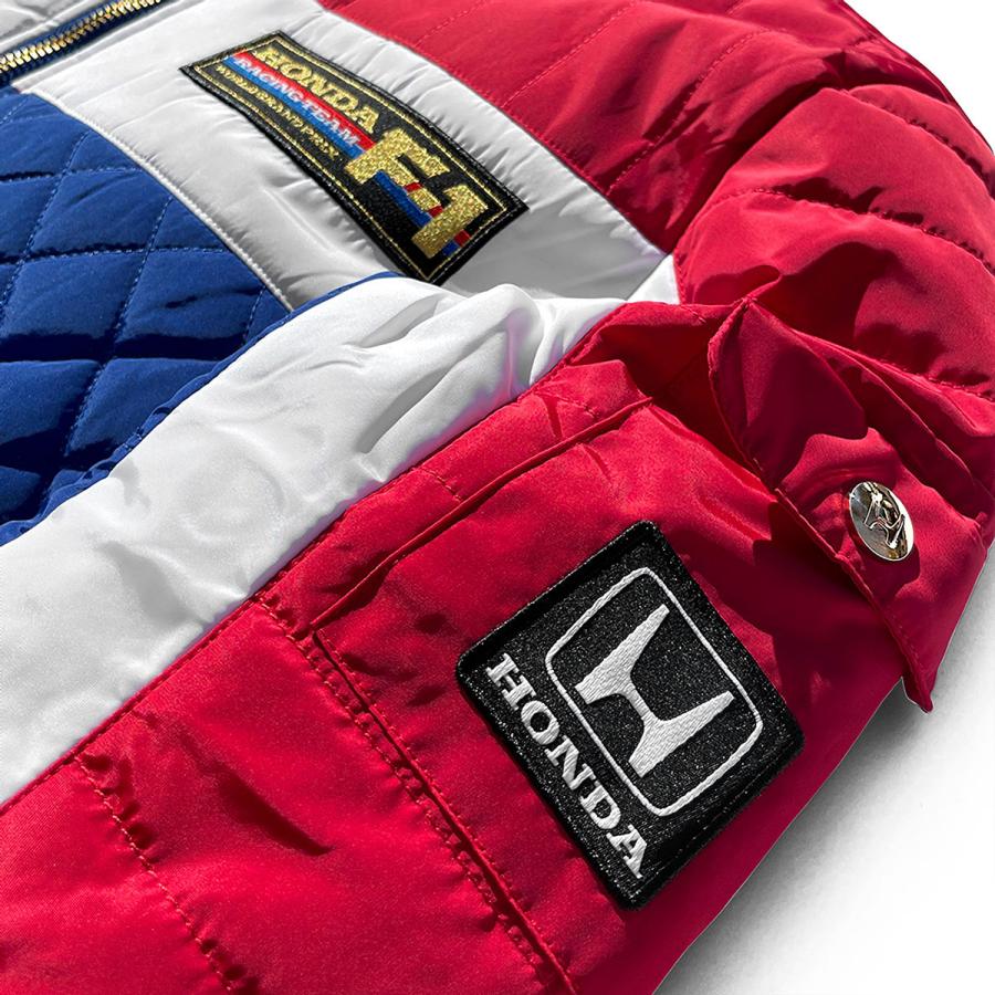 HONDA 刺繍ロゴ　キルティングジャケット ブラック　L ホンダ ヴィンテージ カルチャー アウター 1983 F1 レーシングチーム