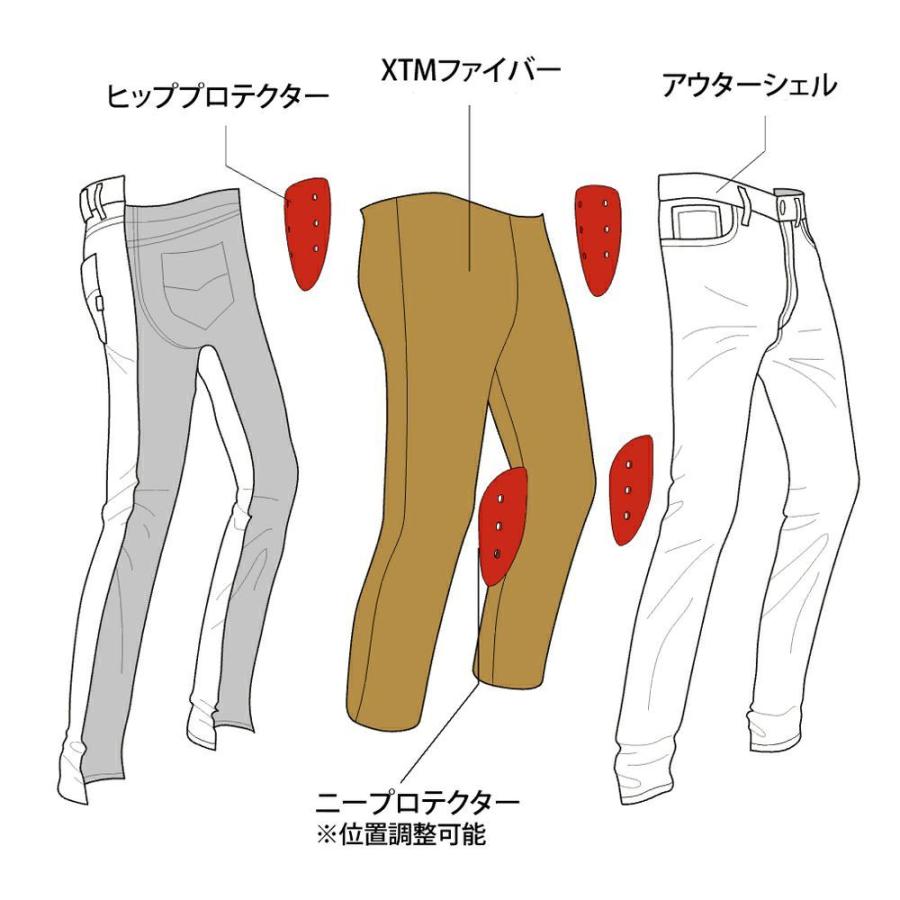 デニム ジョンドゥー アイアンヘッド XTM ジーンズ バイク ウェア