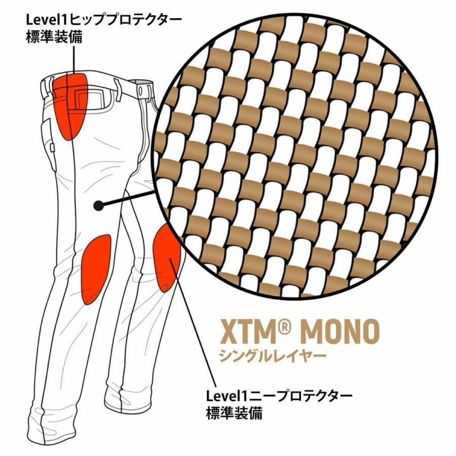 デニム ジョンドゥー レーベル モノ XTM ジーンズ バイク ウェア