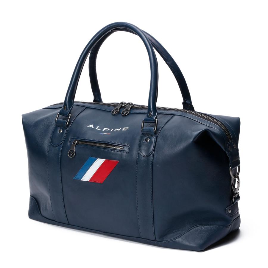 限定ALPINE アルピーヌ レザー ブラック ボストンバッグ　シリアルナンバー ボストンバッグ クラシック レジェンド モータース アルピーヌ A110