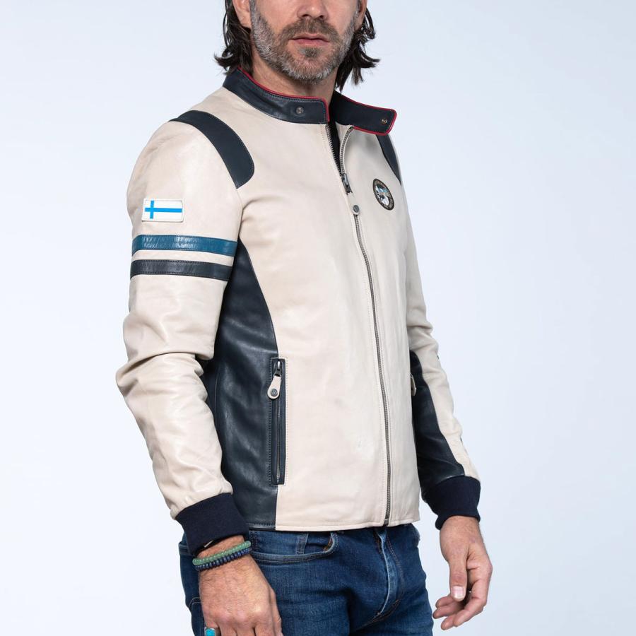 希少 THE 24 HOURS OF LE MANS A2 レザー ジャケット Leather jackets