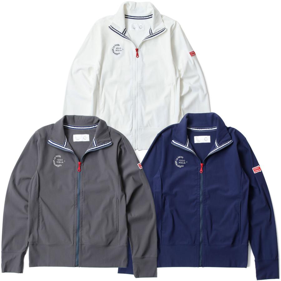 ミッレミリア Mille Miglia ジャージ トラックジャケット グレー ミッレミリア スウェット ストレッチ ジャージ 車 ウェア Mille Miglia