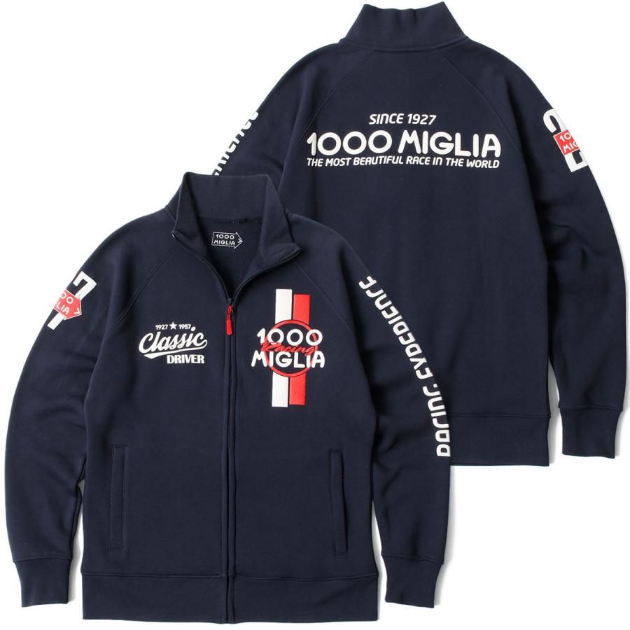 ミッレミリア スウェット DRIFT フルジップ 車 ウェア Mille Miglia