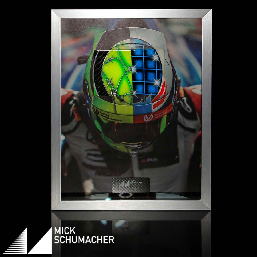 (Mick Schumacher)ミック・シューマッハ 2017年 ベルギーGP デモンストレーション ヘルメット カーボンプレート フレーム (お取り寄せ)