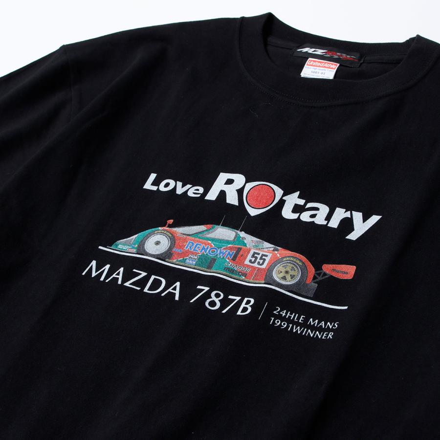 Tシャツ エムゼットレーシング LoveRotary マツダ787B イラストTシャツ