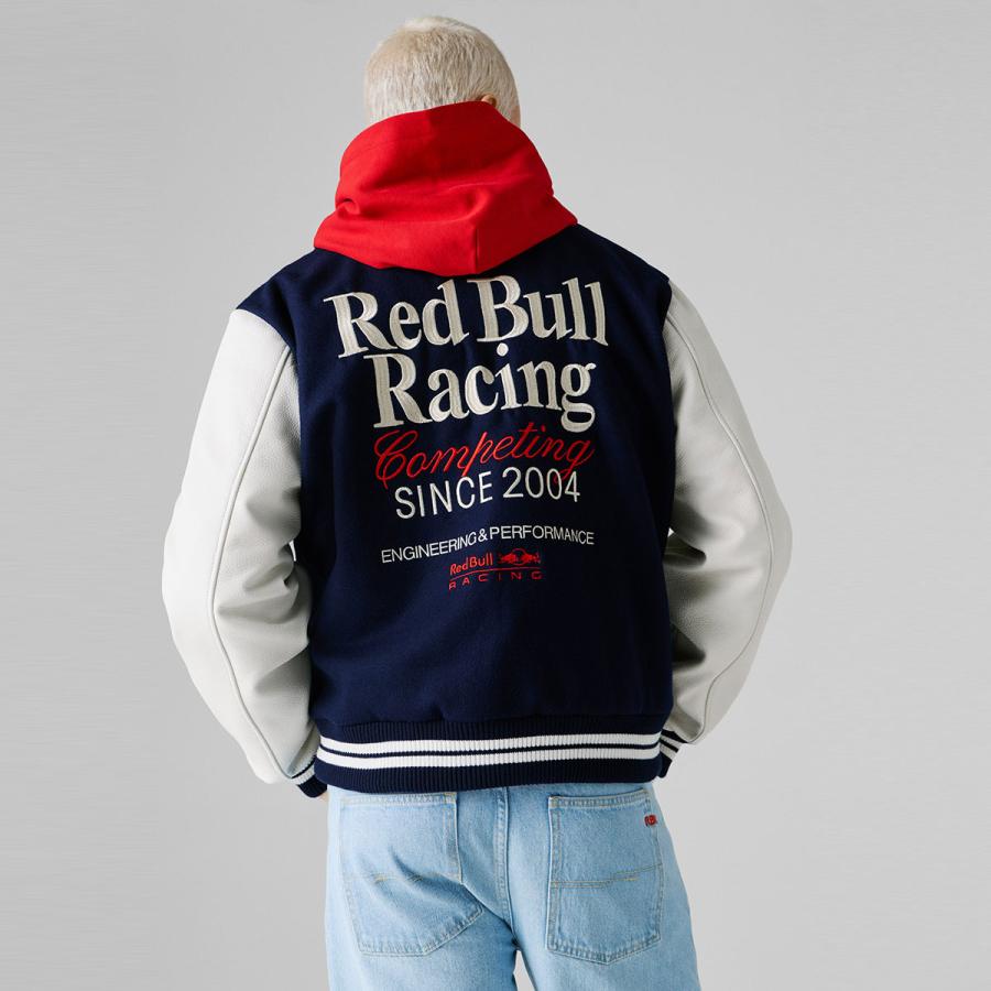 ペペジーンズ ジャケット ぺぺ×レッドブル バーシティ ボンバー ジャケット モータースポーツ ウェア Pepe Jeans PEPE×RED BULL MENS JACKETの画像