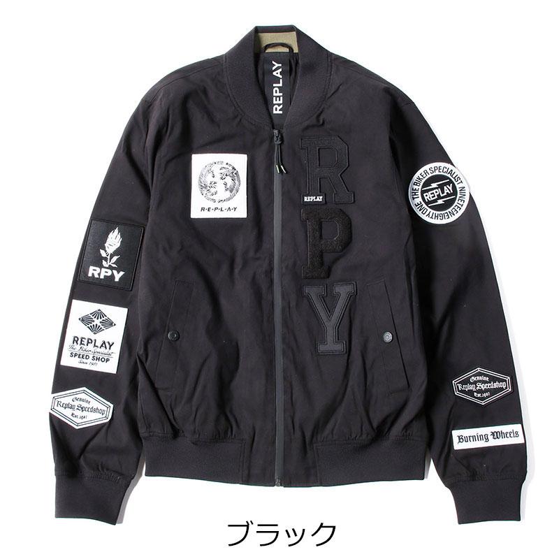 REPLAY リプレイ ジャケット フルジップ ボンバージャケット REPLAY リプレイ ジャケット フルジップ ボンバージャケット