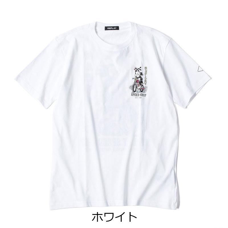 リプレイ Tシャツ レーサープリント Ｔシャツ バイク ウェア トップス REPLAY｜motorimoda｜03