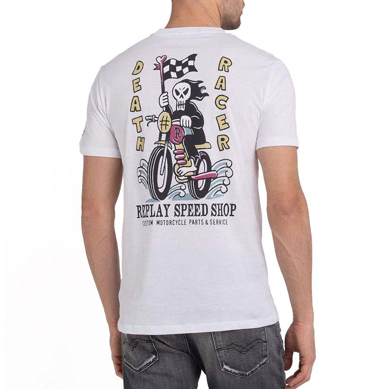 リプレイ Tシャツ レーサープリント Ｔシャツ バイク ウェア トップス REPLAY｜motorimoda｜08