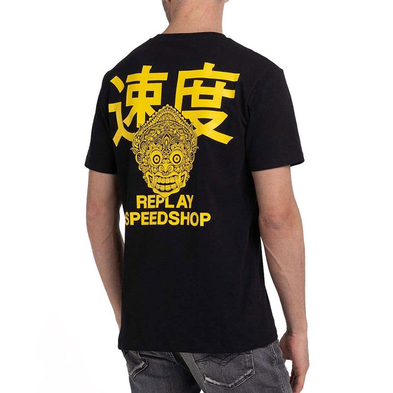 リプレイ Tシャツ スピードショップ プリント Tシャツ バイク ウェア トップス REPLAY｜motorimoda｜02