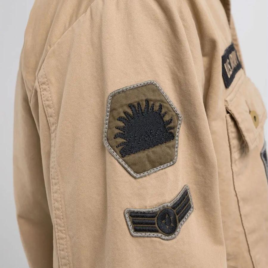 リプレイ ジャケット ジャケット バイク ウェア アウター REPLAY SHIRT JACKET WITH PATCHの画像