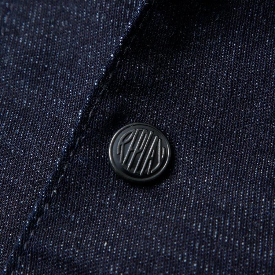 リプレイ シャツ レタリング デニムシャツ バイク ウェア トップス REPLAY DENIM SHIRT WITH LETTERINGの画像
