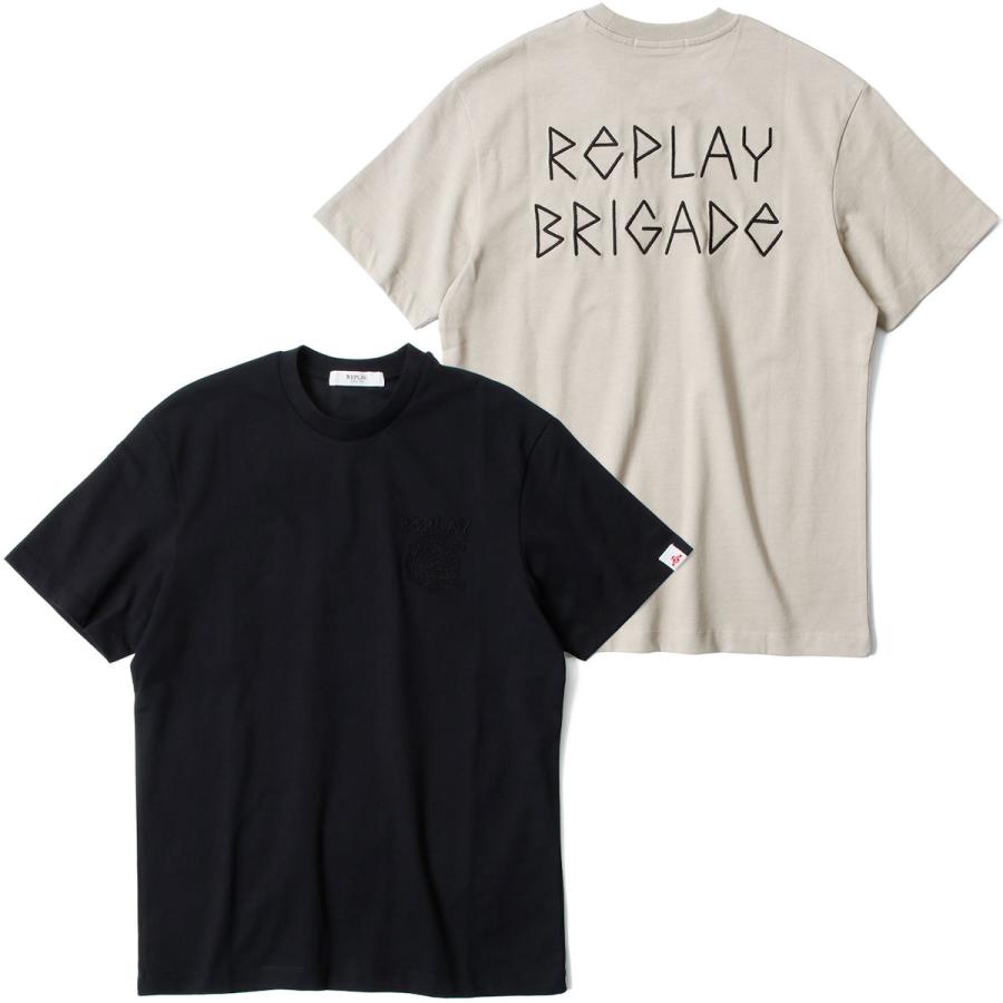REPLAY（リプレイ） Tシャツ エンボス エフェクト エンブロイダリー T