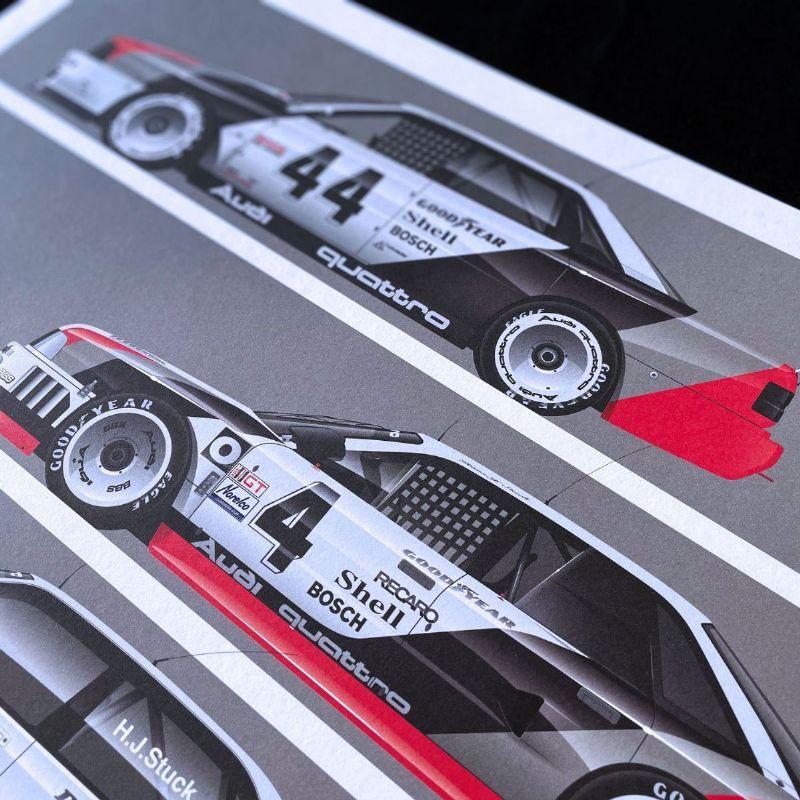 リカルド カー アートワーク Ricardo Car Artwork Audi Quattro On Track Short Graphic ポスター アウディクワトロ お取り寄せ 2713ac Motorimoda 通販 Yahoo ショッピング