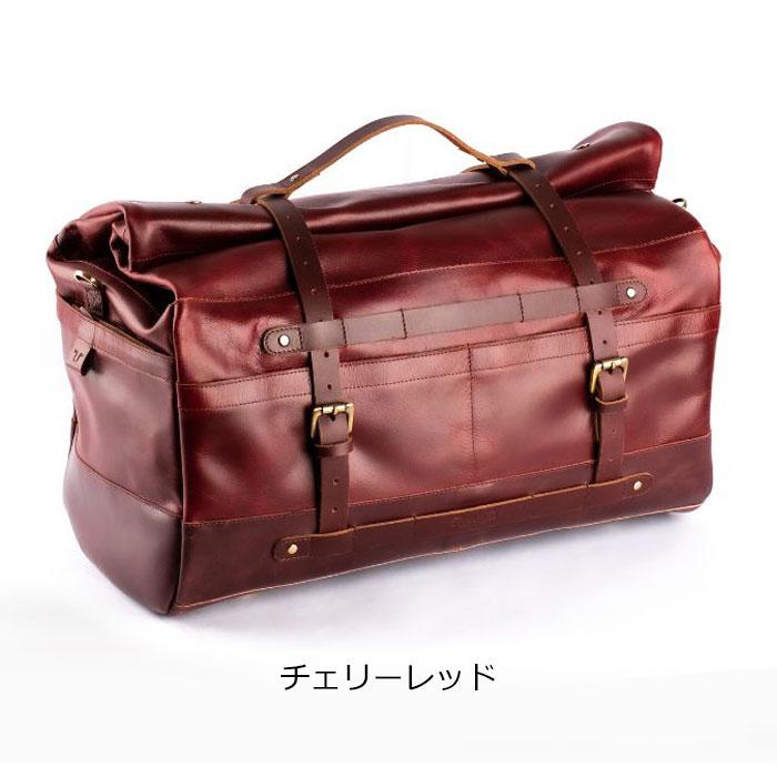 トリップマシン ダッフル レザー ショルダーバッグ ボストン 赤 トリップマシン ダッフルバッグ アウトロー ダッフル バッグ バイク