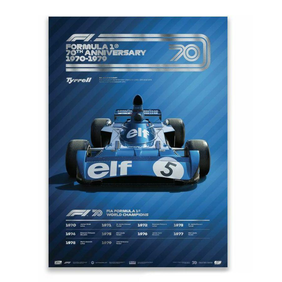 ポスター FIA FORMULA 1 1970-1979 コレクターズ エディション ポスター