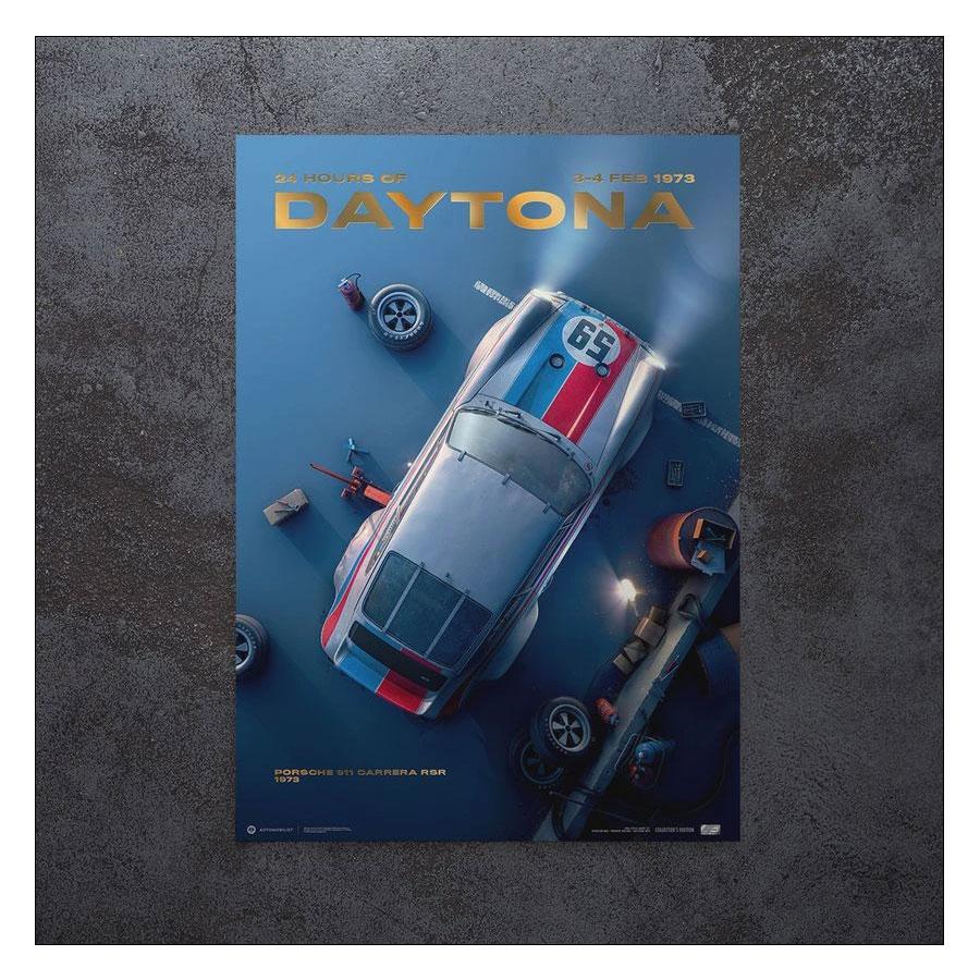 Porsche 911 Carrera RSR Past Daytona 1973 コレクターズ エディション 【ロップ】 ポスター
