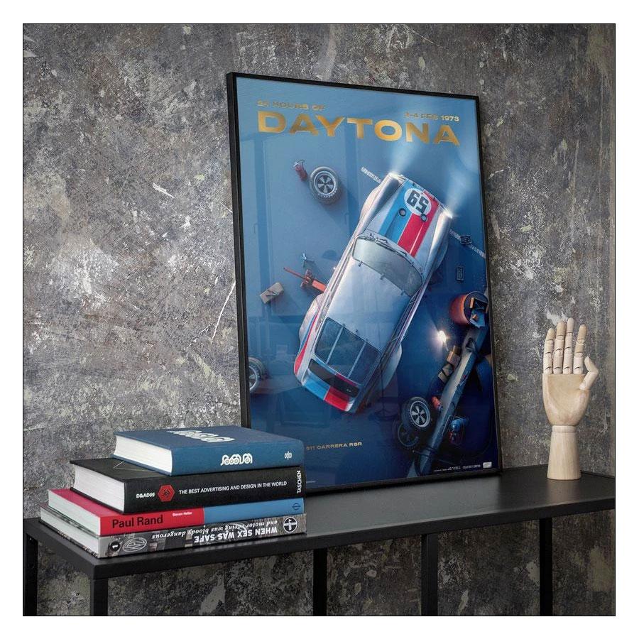 Porsche 911 Carrera RSR Past Daytona 1973 コレクターズ エディション 【ロップ】 ポスター