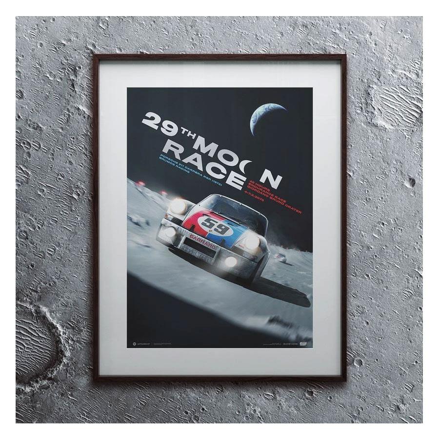 ポスター Porsche 911 Carrera RSR Future 29th Moon Race 2078 コレクターズ エディション ポスター｜motorimoda｜05