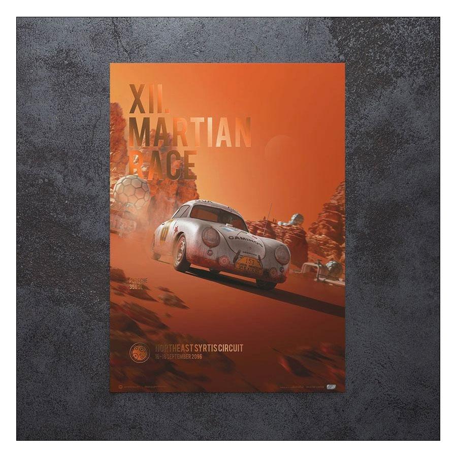 【本日のクーポン】 ポスター Porsche 356 SL Future XII. Martian Race 2096 コレクターズ エディション ポスター