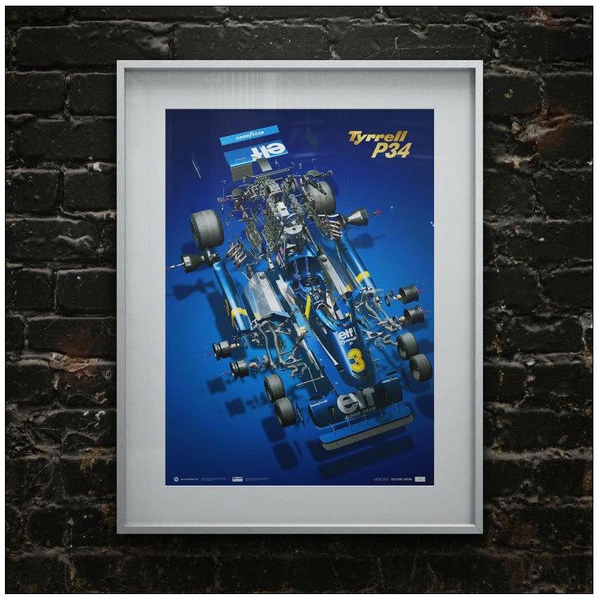 ポスター Tyrrell P34 The Joy of Six Wheels コレクターズ エディション ポスターの画像