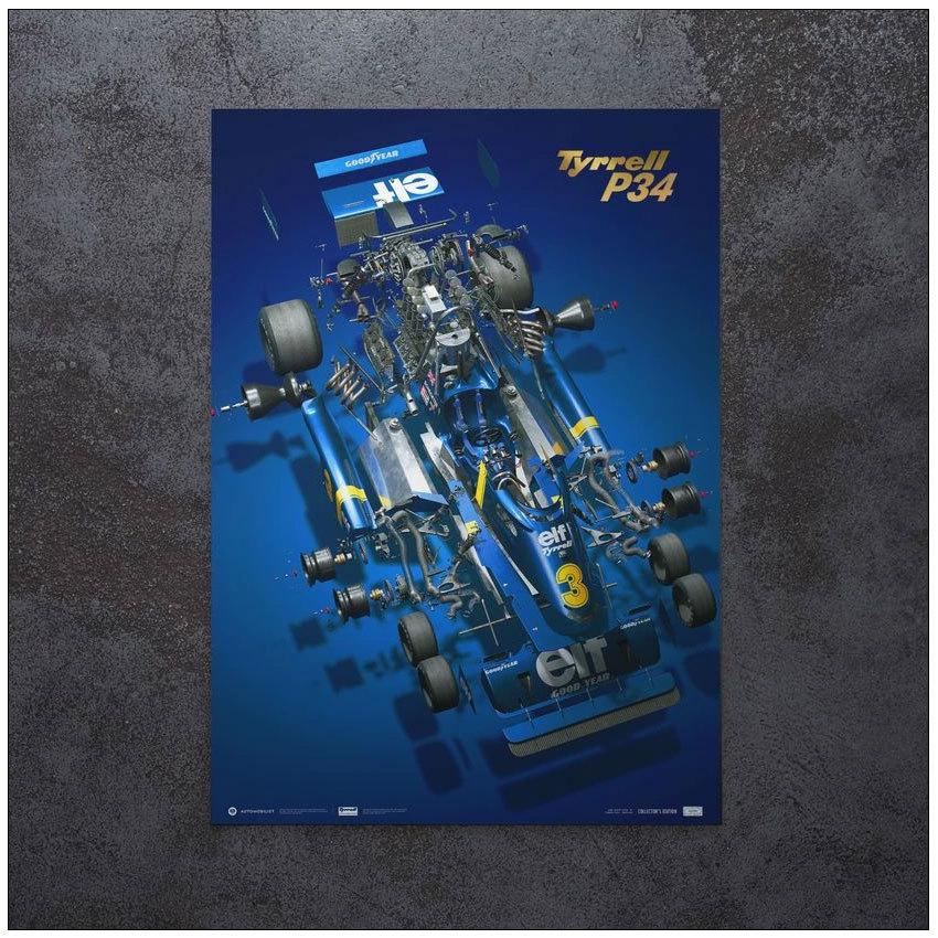 ポスター Tyrrell P34 The Joy of Six Wheels コレクターズ エディション ポスターの画像