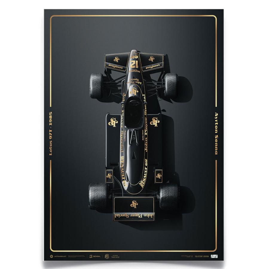 お取り寄せ オートモビリスト Automobilist ロータス 97t アイルトン セナ Stunning Black エストリル 1985 コレクターズ エディション ポスター 3001ac Motorimoda 通販 Yahoo ショッピング