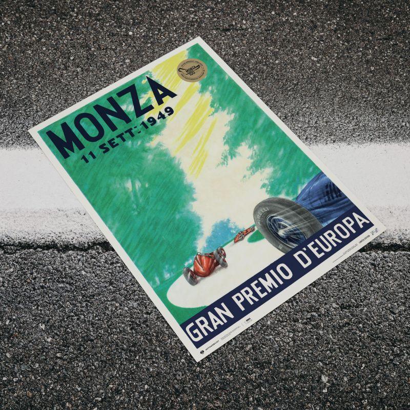 ポスター 👛 MONZA CIRCUIT 100 YEARS ANNIVERSARY 1949 リミテッド