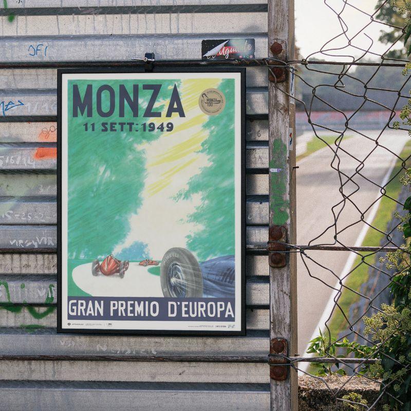ポスター 👛 MONZA CIRCUIT 100 YEARS ANNIVERSARY 1949 リミテッド