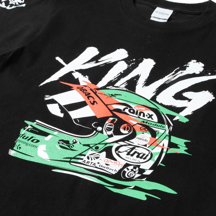 土屋圭市 Tシャツ KING ヘルメット モータースポーツ ウェア 土屋圭市 Tシャツ KING ヘルメット モータースポーツ ウェア