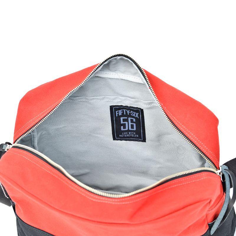 56デザイン バイカラー キャンパス ショルダー バッグ バイク 56design