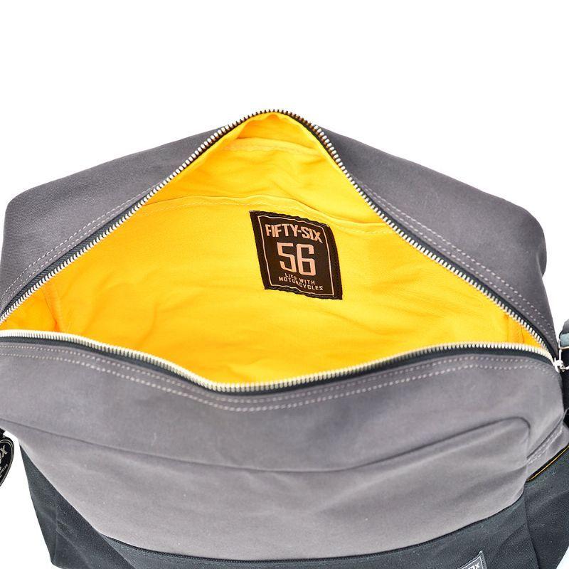 56デザイン バイカラー キャンパス ショルダー バッグ バイク 56design