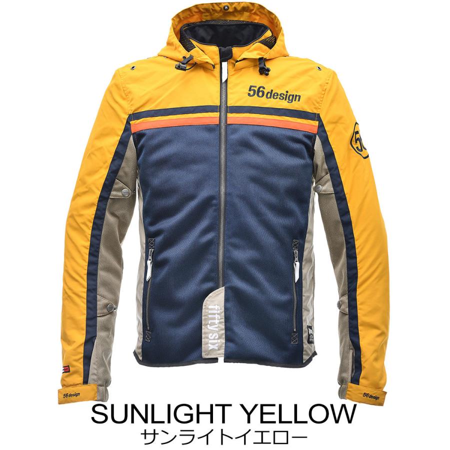 56デザイン/56design)S-LINE HALF MESH PARKA バイク アウター