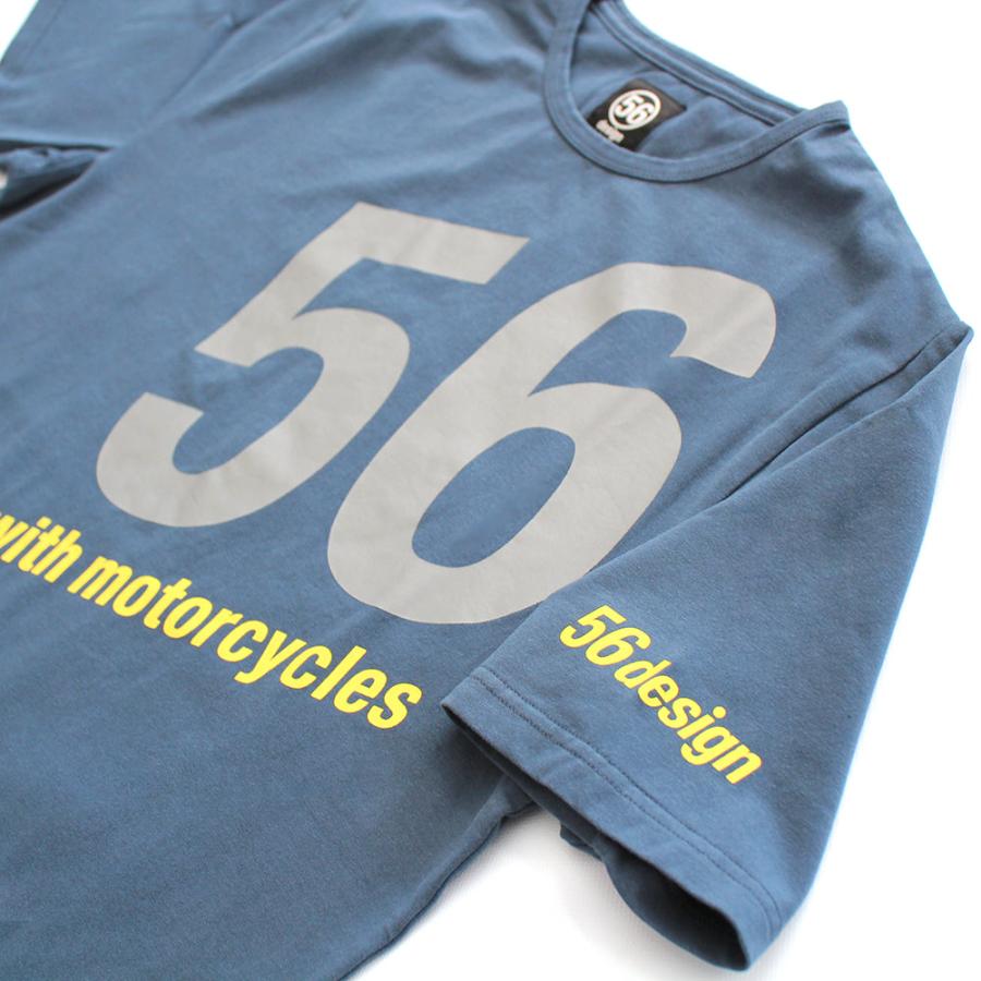 56デザイン Tシャツ トリミング Tシャツ バイク ウェア トップス 56design TRIMMING Tee｜motorimoda｜10