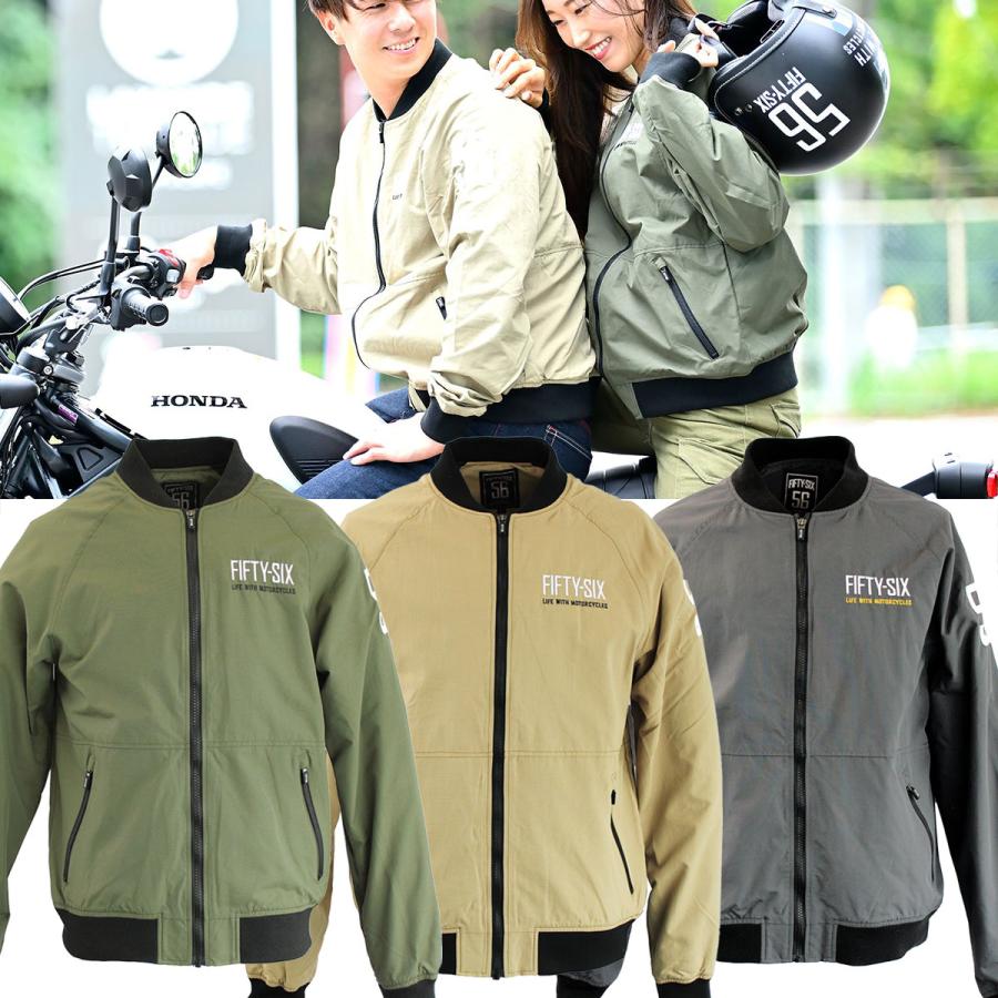 56デザイン ジャケット ライト ブルゾン アウター 24 バイク ウェア