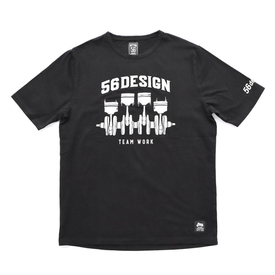 56デザイン Tシャツ チームワーク Tシャツ（2024SS） バイク ウェア