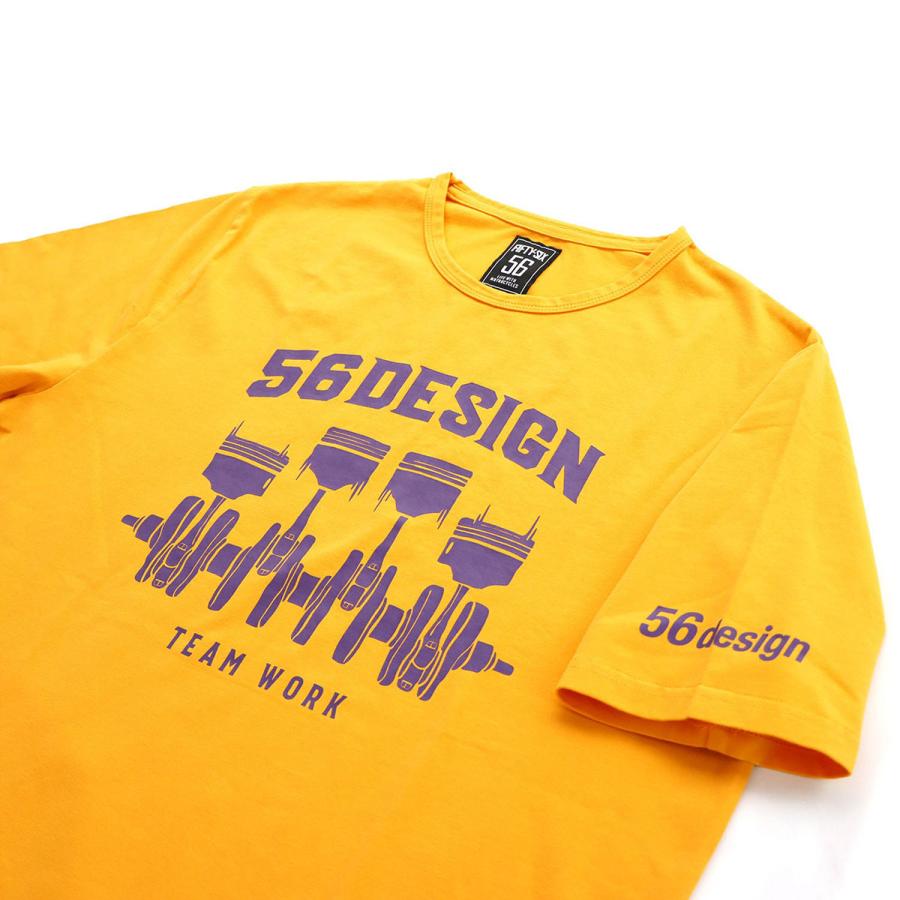 56デザイン Tシャツ チームワーク Tシャツ（2024SS） バイク ウェア トップス 56design TEAMWORK｜motorimoda｜08