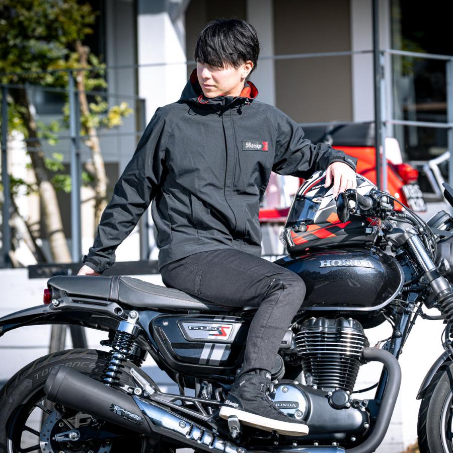 バイクウェア・装備 FOG 56デザイン ジャケット ベーシック フーディ バイク ウェア アウター