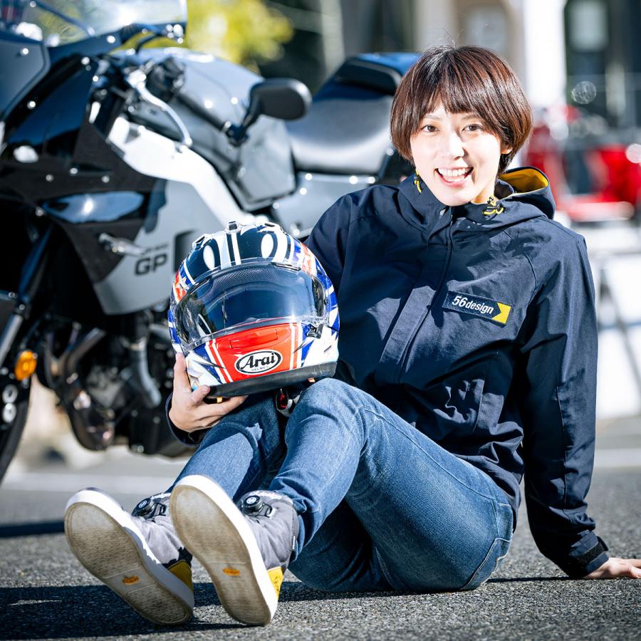 56デザイン ジャケット ベーシック フーディ バイク ウェア アウター