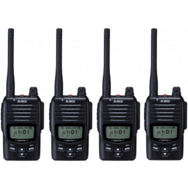注文割引5W ハンディトランシーバー DJ-DP50H EME-41A 登録局 4台セット 1500mAh アルインコ デジタル簡易無線 建築、建設用 NICE(ナイス) ショートハッカー レギュラー #224