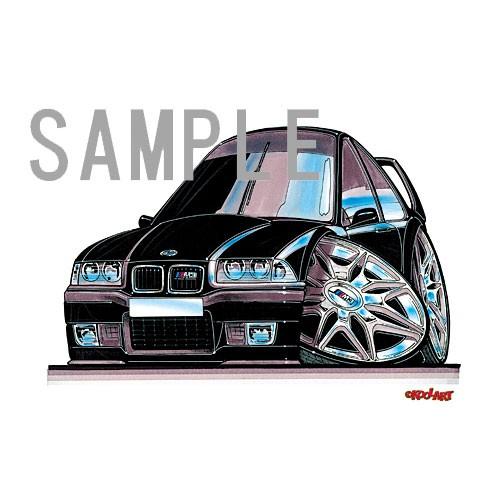 イラスト BMW E36 M3（黒） : MotorParade - 通販 - Yahoo