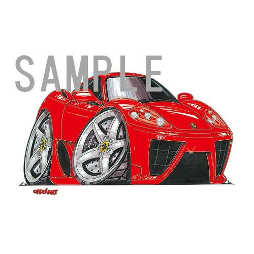 イラスト フェラーリ360モデナ（赤） : MotorParade - 通販