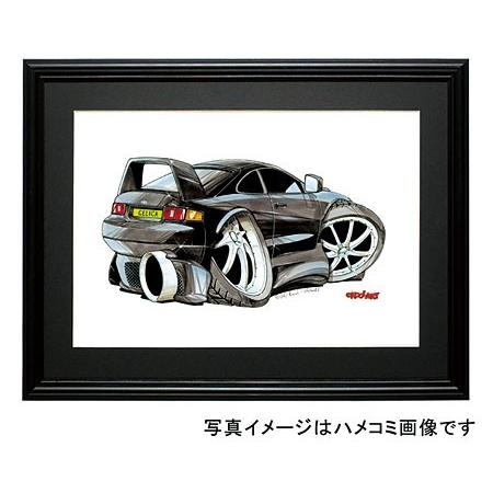 イラスト セリカGT-FOUR(6代目ST-205・黒) : MotorParade - 通販