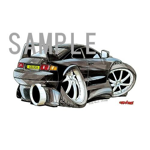 イラスト セリカGT-FOUR(6代目ST-205・黒) : MotorParade - 通販
