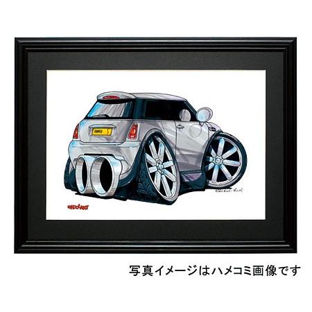イラスト ニューミニ・クーパーS(銀・後ろ) : MotorParade - 通販