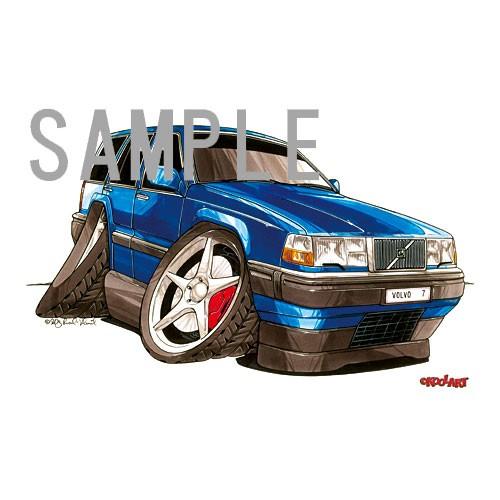 イラスト ボルボ700シリーズ（青） : MotorParade - 通販 - Yahoo