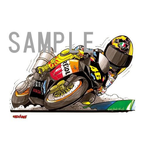 イラスト ロッシ MotoGP(2003) : MotorParade - 通販 - Yahoo!ショッピング